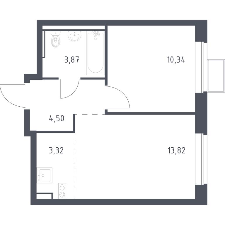 Apartment Sale, 35.85 sq. m. at Egorovo Park, 1-y kvartal, posyolok Zhilino-1, Lubertsy City District, Moscow Region, Russia #1 Apartment Sale, 35.85 sq. m. at Egorovo Park, 1-y kvartal, posyolok Zhilino-1, Lubertsy City District, Moscow Region, Russia #1