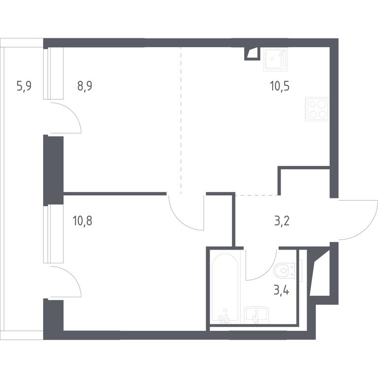 Apartment Sale, 38.58平方米 at Vereiskaya 41, Vereyskaya Street, 41, Moscow, Russia #1 Apartment Sale, 38.58平方米 at Vereiskaya 41, Vereyskaya Street, 41, Moscow, Russia #1