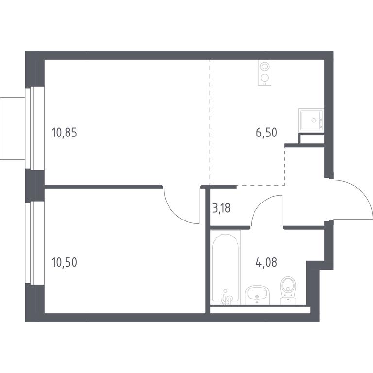 Apartment Sale, 35.11 sq. m. at Novoe Vidnoe, Kalinovka Village, Leninskiy City District, Moscow Region, Russia #1 Apartment Sale, 35.11 sq. m. at Novoe Vidnoe, Kalinovka Village, Leninskiy City District, Moscow Region, Russia #1