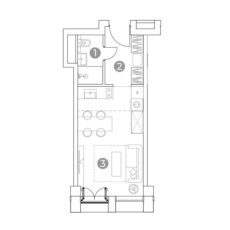 Apartment Sale, 25.9平方米 at Emotion, 2nd Silikatny Drive, 8, Moscow, Russia #2 Apartment Sale, 25.9平方米 at Emotion, 2nd Silikatny Drive, 8, Moscow, Russia #2