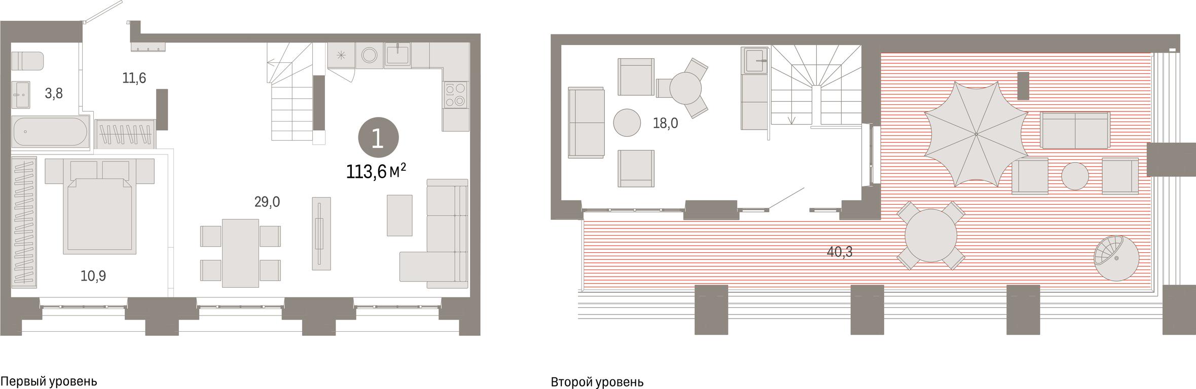 1-BD Apartment Sale, 113.6平方米 at Kvartal Metronom, Tagilskaya Street, Moscow, Russia #1
