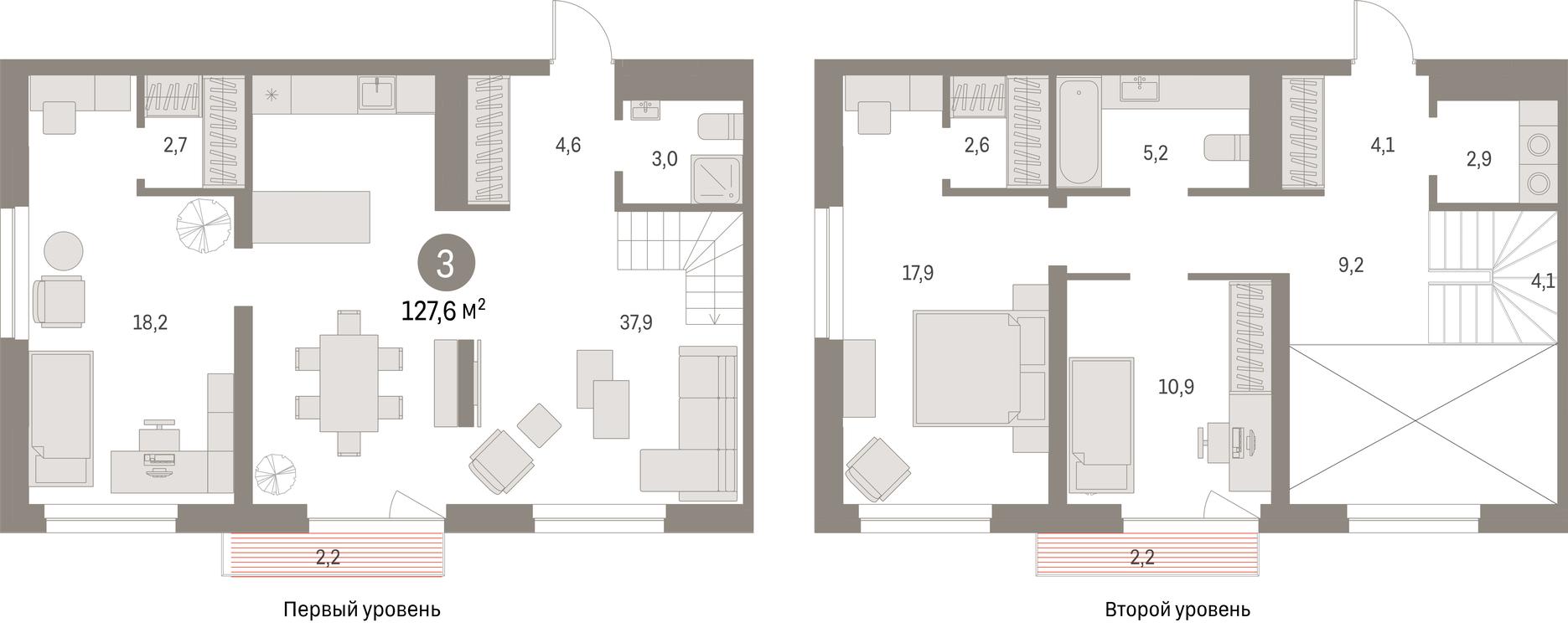 3-BD Apartment Sale, 127.6 sq. m. at Pervy kvartal, Kalinovaya ulitsa, derevnya Sapronovo, Leninskiy City District, Moscow Region, Russia #1 3-BD Apartment Sale, 127.6 sq. m. at Pervy kvartal, Kalinovaya ulitsa, derevnya Sapronovo, Leninskiy City District, Moscow Region, Russia #1