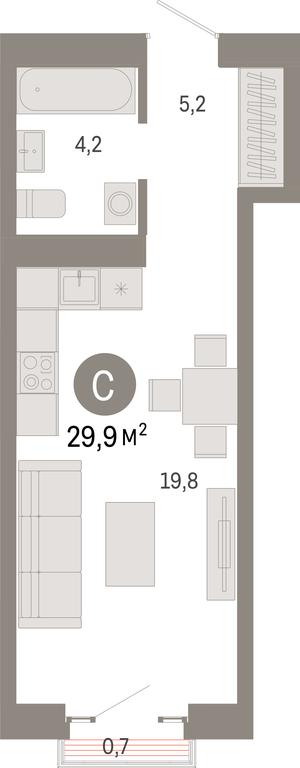 Apartment Sale, 29.9平方米 at Kvartal Metronom, Tagilskaya Street, Moscow, Russia #1 Apartment Sale, 29.9平方米 at Kvartal Metronom, Tagilskaya Street, Moscow, Russia #1