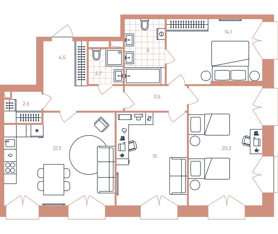 3-BD Apartment Sale, 95.8平方米 at Era, Derbenevskaya Street, Moscow, Russia #1 3-BD Apartment Sale, 95.8平方米 at Era, Derbenevskaya Street, Moscow, Russia #1