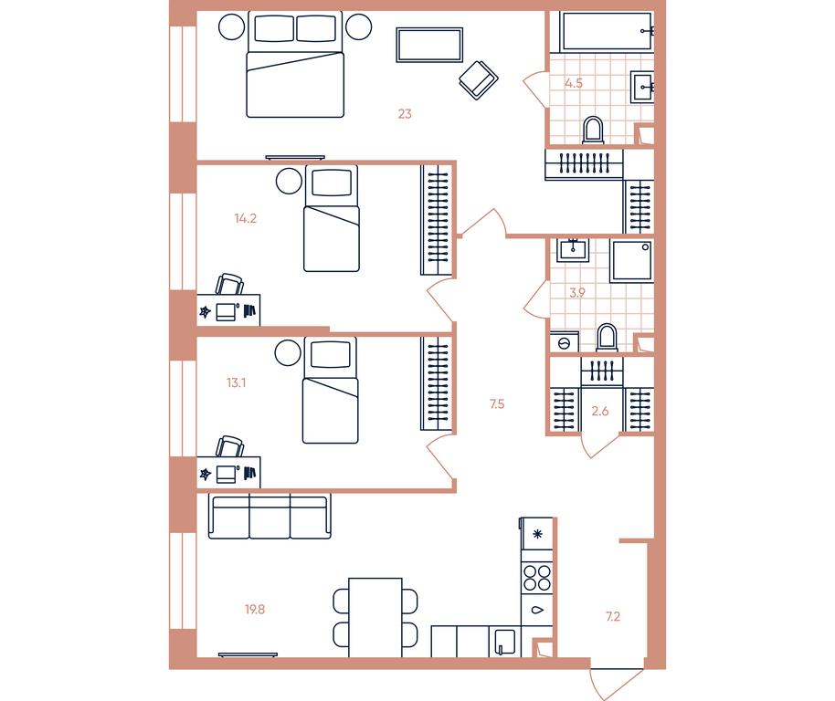 3-BD Apartment Sale, 95.8平方米 at Era, Derbenevskaya Street, Moscow, Russia #1 3-BD Apartment Sale, 95.8平方米 at Era, Derbenevskaya Street, Moscow, Russia #1