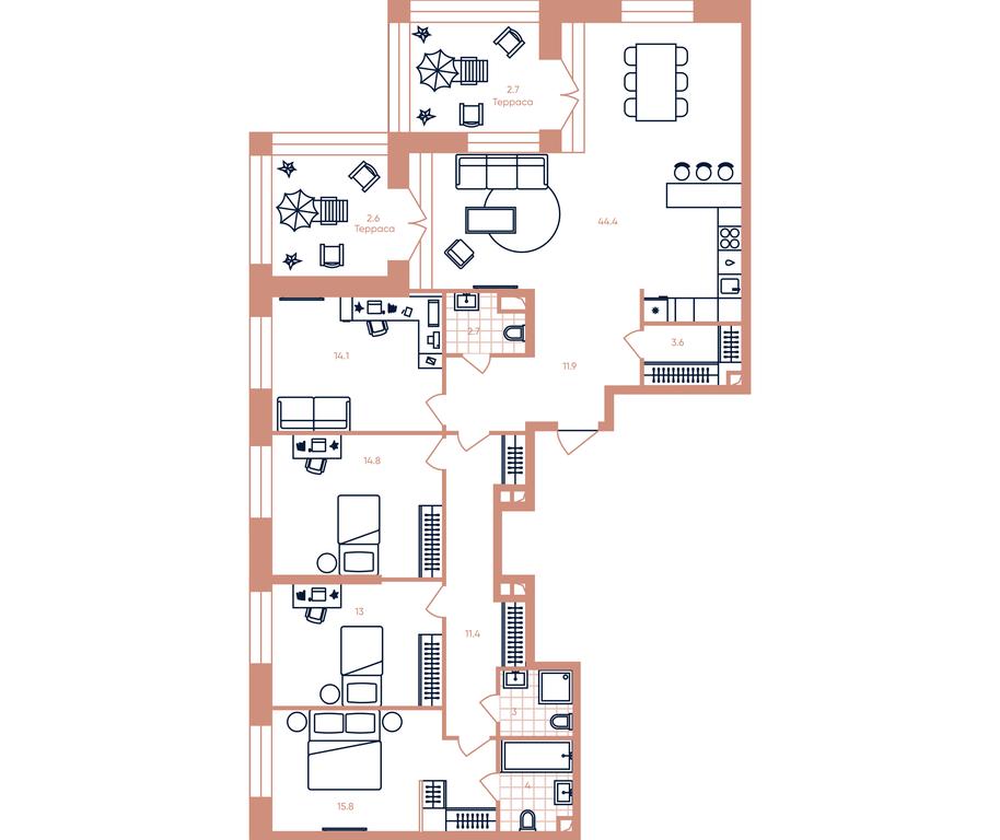 4-BD Apartment Sale, 144平方米 at Era, Derbenevskaya Street, Moscow, Russia #1 4-BD Apartment Sale, 144平方米 at Era, Derbenevskaya Street, Moscow, Russia #1