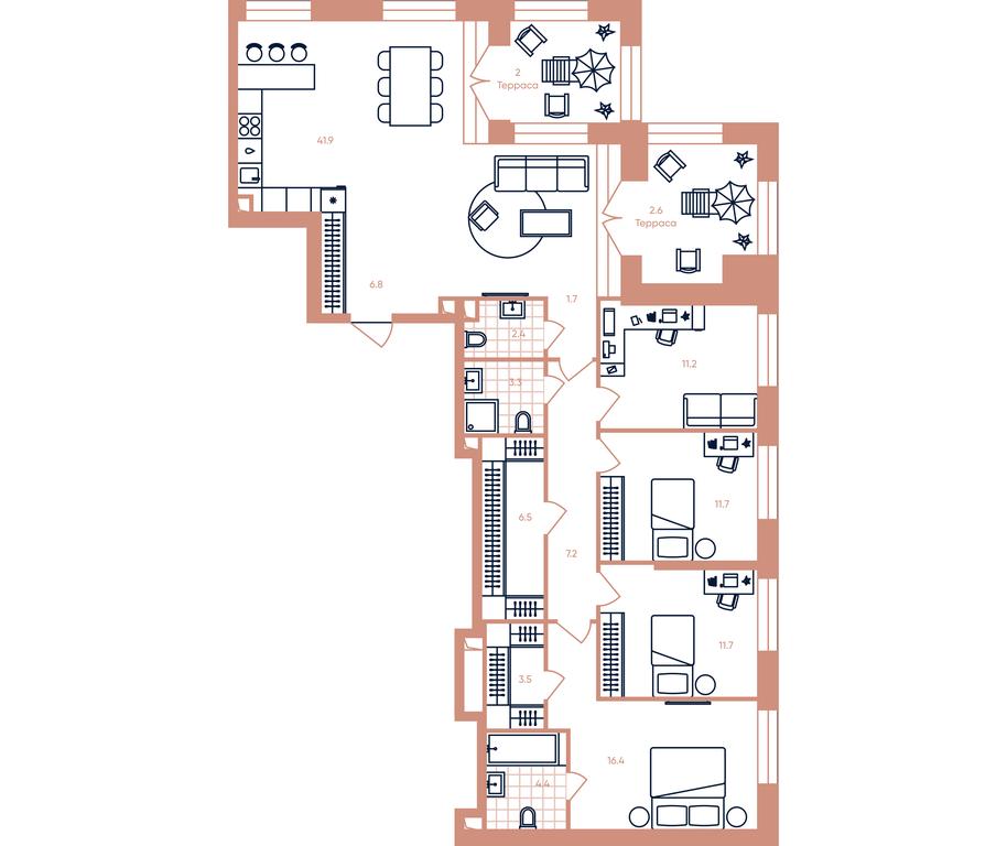 4-BD Apartment Sale, 133.3 sq. m. at Era, Derbenevskaya Street, Moscow, Russia #1 4-BD Apartment Sale, 133.3 sq. m. at Era, Derbenevskaya Street, Moscow, Russia #1