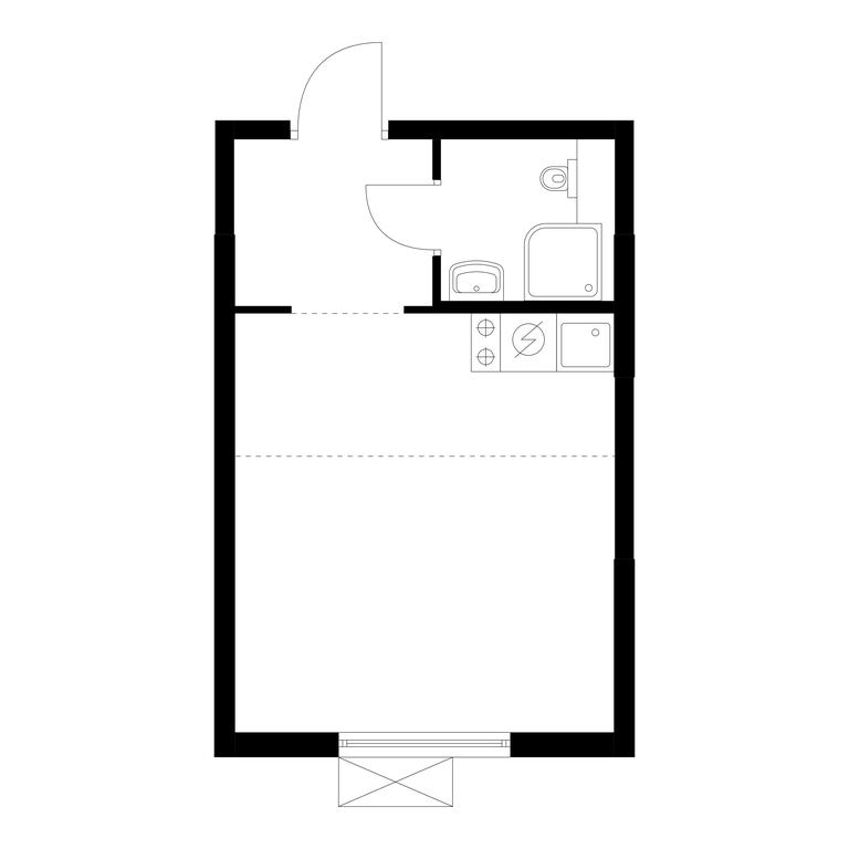 Apartment Sale, 23.5平方米 at Liublinskiy Park, Lyublinskaya Street, 78к2, Moscow, Russia #1