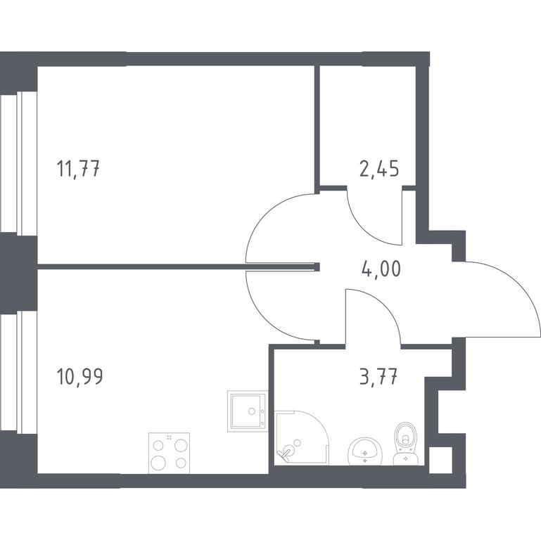 Apartment Sale, 32.98 sq. m. at Eko Bunino, prospekt Kuprina, 34к1, Sosenskoye Settlement, Moscow, Russia #1 Apartment Sale, 32.98 sq. m. at Eko Bunino, prospekt Kuprina, 34к1, Sosenskoye Settlement, Moscow, Russia #1