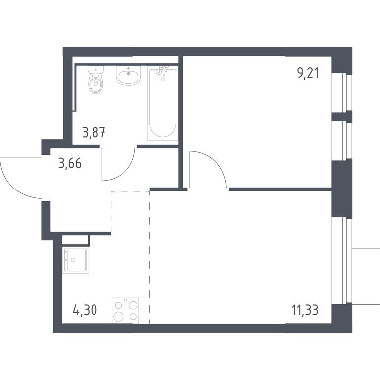 Apartment Sale, 32.37平方米 at Molzhaninovo, Leningradskoye Highway, 229, Moscow, Russia #1 Apartment Sale, 32.37平方米 at Molzhaninovo, Leningradskoye Highway, 229, Moscow, Russia #1