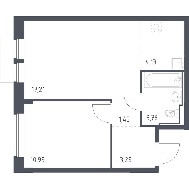 Apartment Sale, 40.83平方米 at Molzhaninovo, Leningradskoye Highway, 229, Moscow, Russia #1
