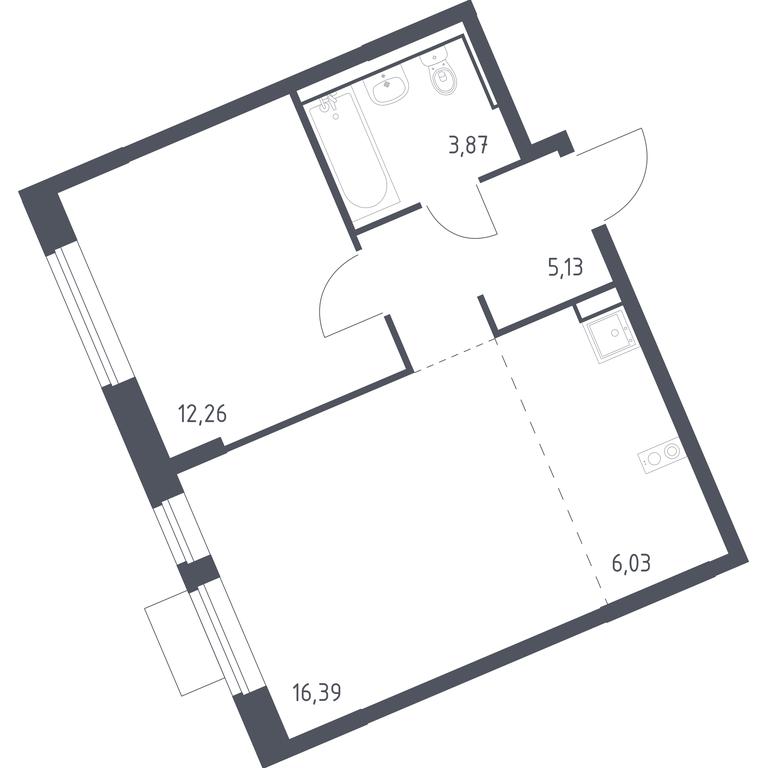 Apartment Sale, 43.68 sq. m. at Molzhaninovo, Leningradskoye Highway, 229, Moscow, Russia #1