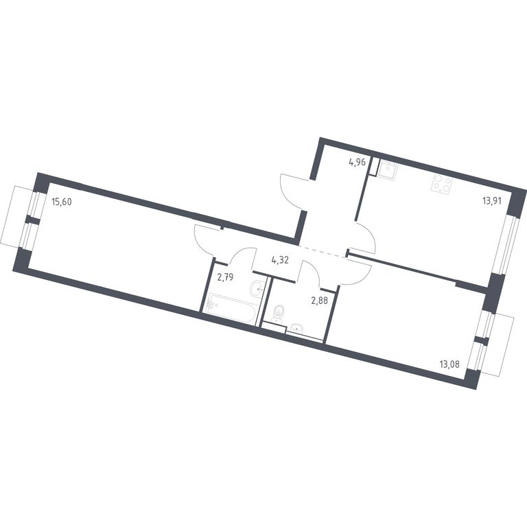 1-BD Apartment Sale, 57.54 sq. m. at Molzhaninovo, Leningradskoye Highway, 229, Moscow, Russia #1 1-BD Apartment Sale, 57.54 sq. m. at Molzhaninovo, Leningradskoye Highway, 229, Moscow, Russia #1