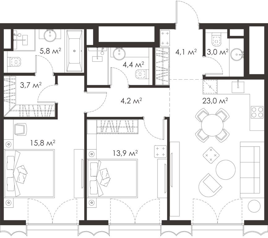 Apartment Sale, 0平方米 at King & Sons, Mosfilmovskaya Street, 31А, Moscow, Russia #1 Apartment Sale, 0平方米 at King & Sons, Mosfilmovskaya Street, 31А, Moscow, Russia #1
