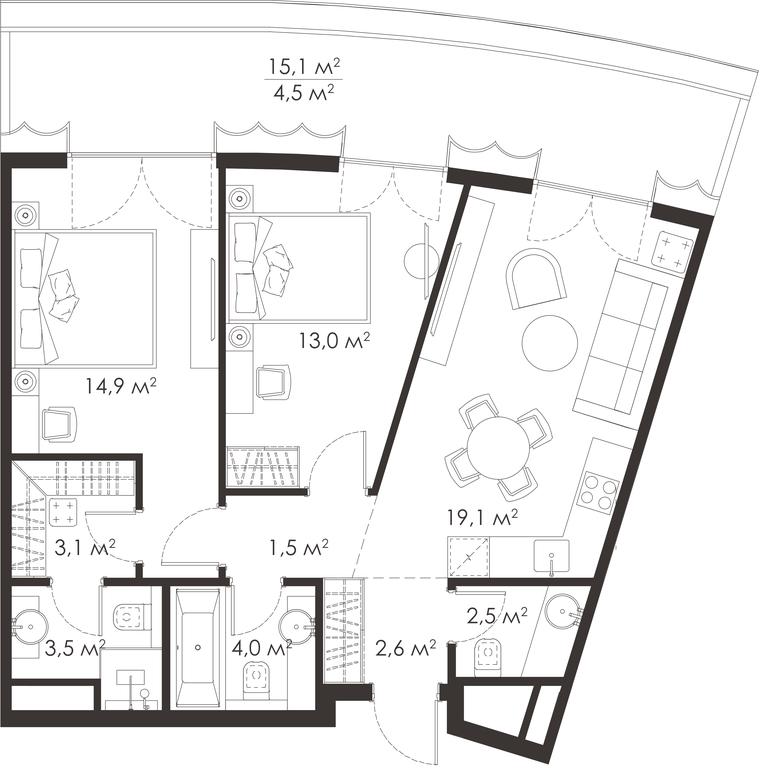 Apartment Sale, 0平方米 at King & Sons, Mosfilmovskaya Street, 31А, Moscow, Russia #1 Apartment Sale, 0平方米 at King & Sons, Mosfilmovskaya Street, 31А, Moscow, Russia #1