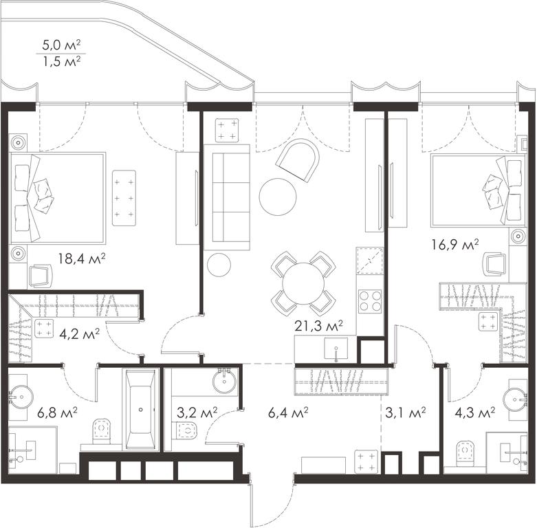Apartment Sale, 0 sq. m. at King & Sons, Mosfilmovskaya Street, 31А, Moscow, Russia #1 Apartment Sale, 0 sq. m. at King & Sons, Mosfilmovskaya Street, 31А, Moscow, Russia #1