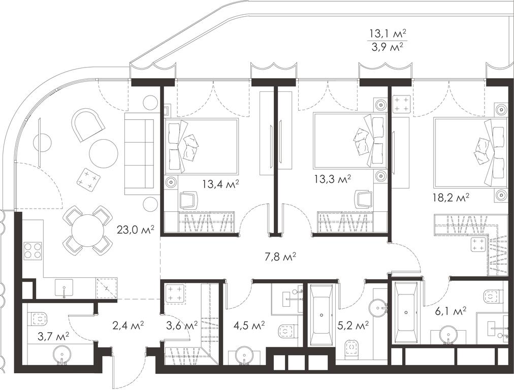 3-BD Apartment Sale, 105.1平方米 at King & Sons, Mosfilmovskaya Street, 31А, Moscow, Russia #1 3-BD Apartment Sale, 105.1平方米 at King & Sons, Mosfilmovskaya Street, 31А, Moscow, Russia #1