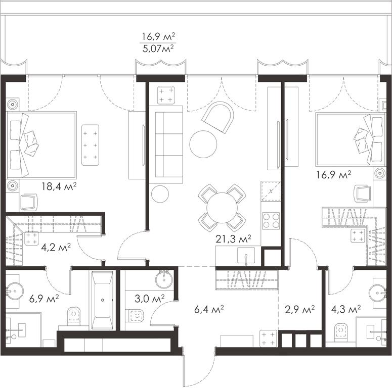 Apartment Sale, 0平方米 at King & Sons, Mosfilmovskaya Street, 31А, Moscow, Russia #1 Apartment Sale, 0平方米 at King & Sons, Mosfilmovskaya Street, 31А, Moscow, Russia #1