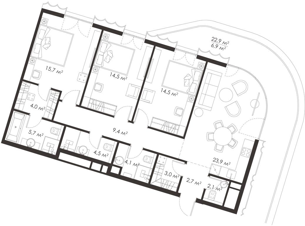 3-BD Apartment Sale, 111 sq. m. at King & Sons, Mosfilmovskaya Street, 31А, Moscow, Russia #1 3-BD Apartment Sale, 111 sq. m. at King & Sons, Mosfilmovskaya Street, 31А, Moscow, Russia #1