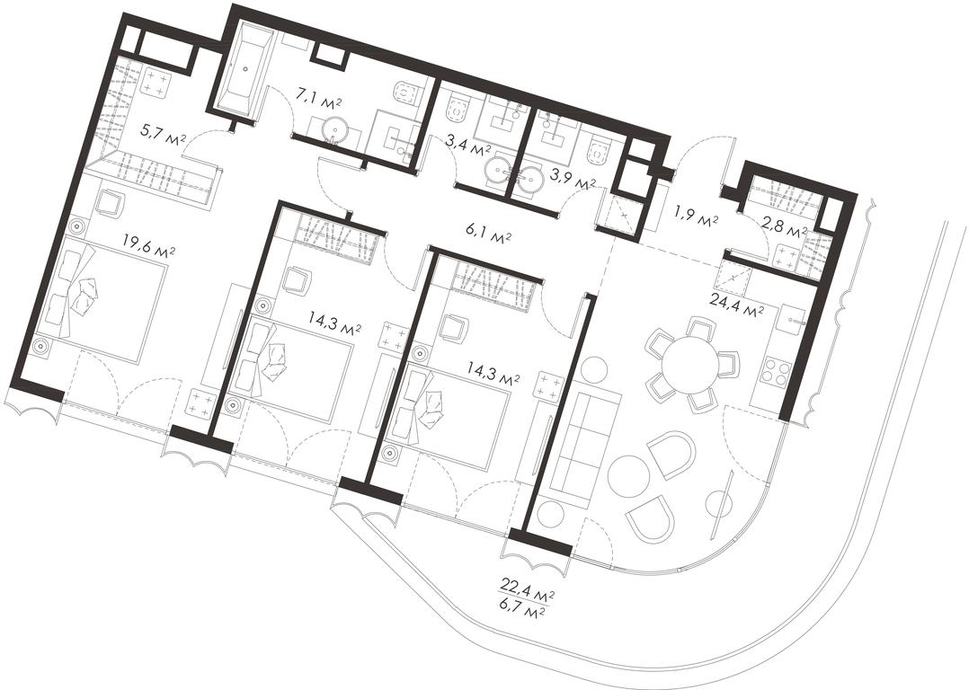 Apartment Sale, 0 sq. m. at King & Sons, Mosfilmovskaya Street, 31А, Moscow, Russia #1