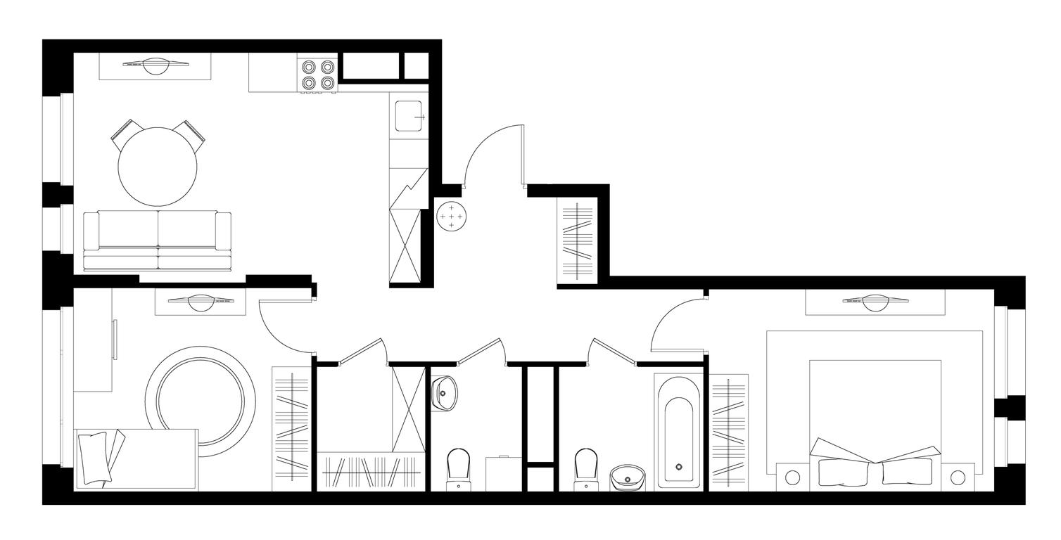 2-BD Apartment Sale, 62.6 sq. m. at Peredelkino Blizhnee, Korneya Chukovskogo Street, 1, Vnukovskoye Settlement, Moscow, Russia #1