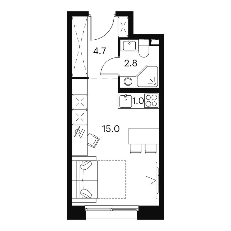 Apartment Sale, 23.5 sq. m. at Akvilon Signal (Akvilon Signal), Signalny Drive, 12, Moscow, Russia #1 Apartment Sale, 23.5 sq. m. at Akvilon Signal (Akvilon Signal), Signalny Drive, 12, Moscow, Russia #1