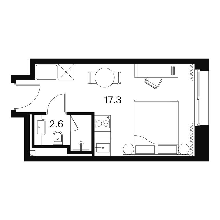 Apartment Sale, 19.9平方米 at Akvilon Signal (Akvilon Signal), Signalny Drive, 12, Moscow, Russia #1 Apartment Sale, 19.9平方米 at Akvilon Signal (Akvilon Signal), Signalny Drive, 12, Moscow, Russia #1