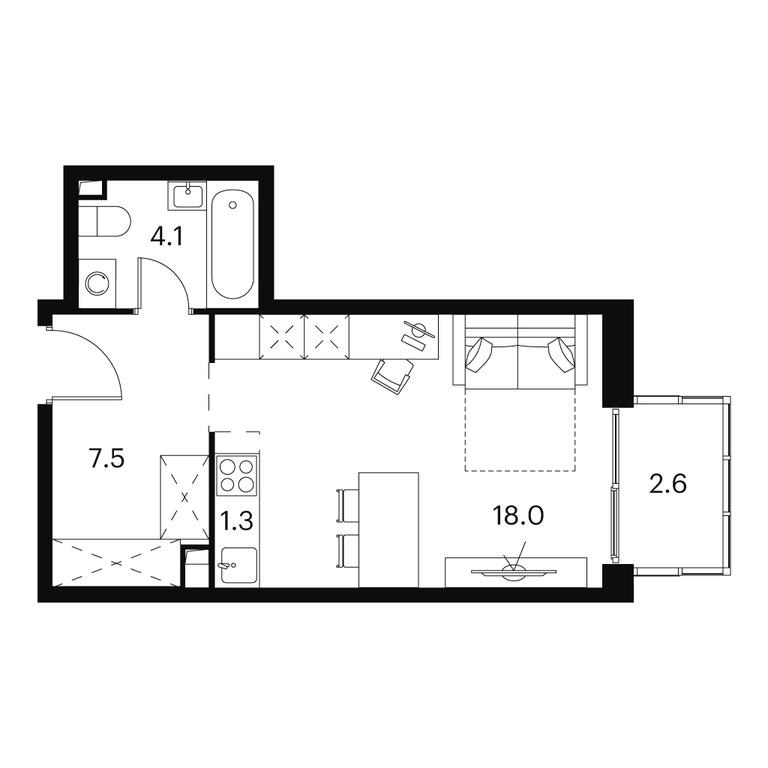 Apartment Sale, 33.5 sq. m. at Akvilon Signal (Akvilon Signal), Signalny Drive, 12, Moscow, Russia #1 Apartment Sale, 33.5 sq. m. at Akvilon Signal (Akvilon Signal), Signalny Drive, 12, Moscow, Russia #1