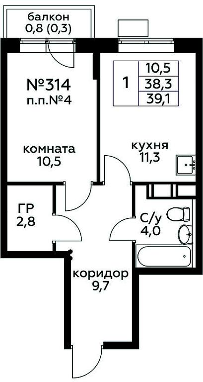 Apartment Sale, 39.1 sq. m. at Tsvetochnye Poliany, kvartal № 23, Filimonkovskoye Municipal Formation, Moscow, Russia #1 Apartment Sale, 39.1 sq. m. at Tsvetochnye Poliany, kvartal № 23, Filimonkovskoye Municipal Formation, Moscow, Russia #1