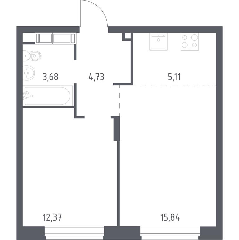 Apartment Sale, 41.7 sq. m. at Novograd Pavlino, Kosinskoye shosse, 2, Novoye Pavlino Microdistrict, Balashikha, Moscow Region, Russia #1 Apartment Sale, 41.7 sq. m. at Novograd Pavlino, Kosinskoye shosse, 2, Novoye Pavlino Microdistrict, Balashikha, Moscow Region, Russia #1