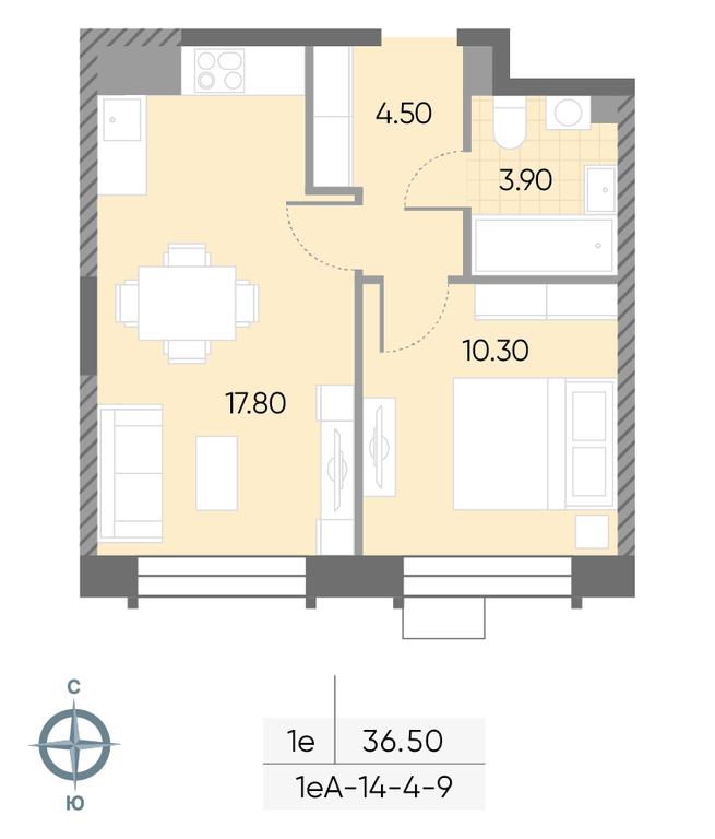 1-BD Apartment Sale, 36.5 sq. m. at Wave, Borisovskye Prudy Street, 1Б, Moscow, Russia #1 1-BD Apartment Sale, 36.5 sq. m. at Wave, Borisovskye Prudy Street, 1Б, Moscow, Russia #1