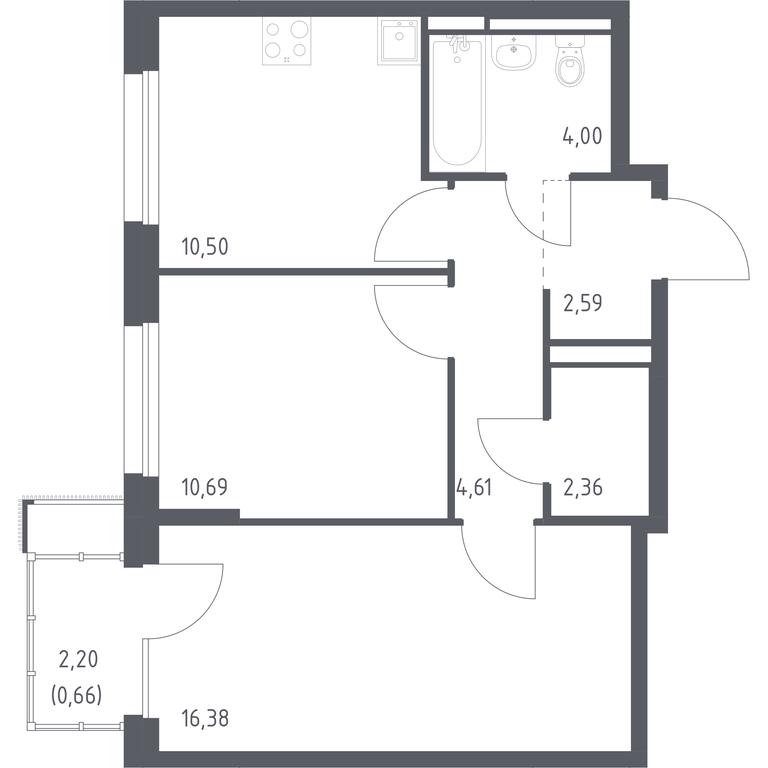 1-BD Apartment Sale, 51.79 sq. m. at Pribrezhnyi Park, Pribrezhniy Park Residential Complex, Village of Yam, Domodedovo City District, Moscow Region, Russia #1 1-BD Apartment Sale, 51.79 sq. m. at Pribrezhnyi Park, Pribrezhniy Park Residential Complex, Village of Yam, Domodedovo City District, Moscow Region, Russia #1