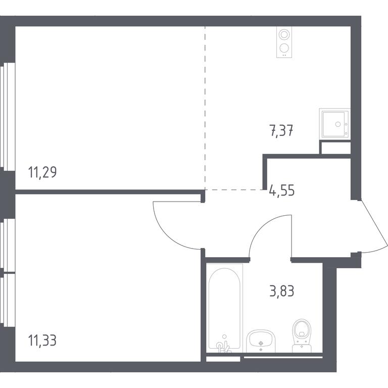 Apartment Sale, 38.37平方米 at Ostafevo, Ostafyevskoe Highway, 12к1, Ryazanovskoe Settlement, Moscow, Russia #1 Apartment Sale, 38.37平方米 at Ostafevo, Ostafyevskoe Highway, 12к1, Ryazanovskoe Settlement, Moscow, Russia #1