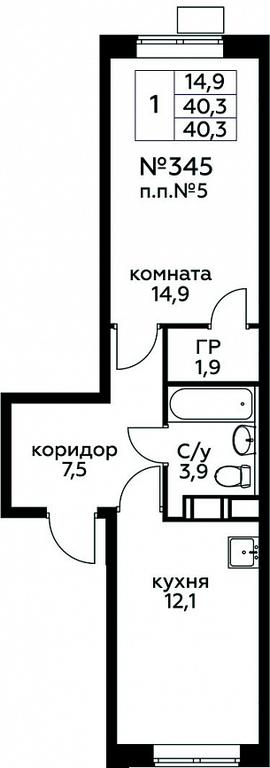 Apartment Sale, 40.3 sq. m. at Tsvetochnye Poliany, kvartal № 23, Filimonkovskoye Municipal Formation, Moscow, Russia #1 Apartment Sale, 40.3 sq. m. at Tsvetochnye Poliany, kvartal № 23, Filimonkovskoye Municipal Formation, Moscow, Russia #1