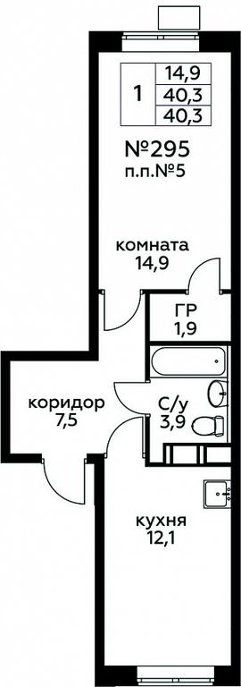 Apartment Sale, 40.3 sq. m. at Tsvetochnye Poliany, kvartal № 23, Filimonkovskoye Municipal Formation, Moscow, Russia #1 Apartment Sale, 40.3 sq. m. at Tsvetochnye Poliany, kvartal № 23, Filimonkovskoye Municipal Formation, Moscow, Russia #1