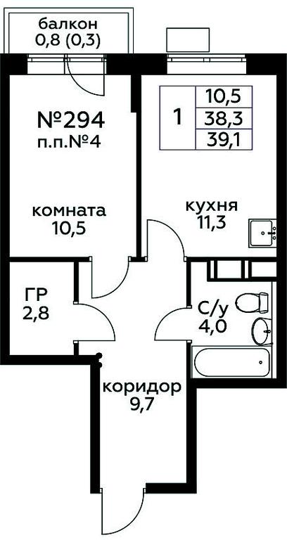 Apartment Sale, 39.1 sq. m. at Tsvetochnye Poliany, kvartal № 23, Filimonkovskoye Municipal Formation, Moscow, Russia #1 Apartment Sale, 39.1 sq. m. at Tsvetochnye Poliany, kvartal № 23, Filimonkovskoye Municipal Formation, Moscow, Russia #1