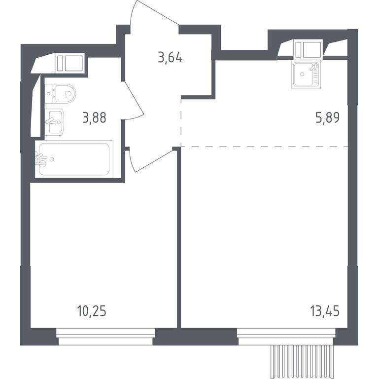 Apartment Sale, 36.5 sq. m. at Mytishchi Park, Silikatnaya ulitsa, 41к3, Mytischi, Moscow Region, Russia #1 Apartment Sale, 36.5 sq. m. at Mytishchi Park, Silikatnaya ulitsa, 41к3, Mytischi, Moscow Region, Russia #1