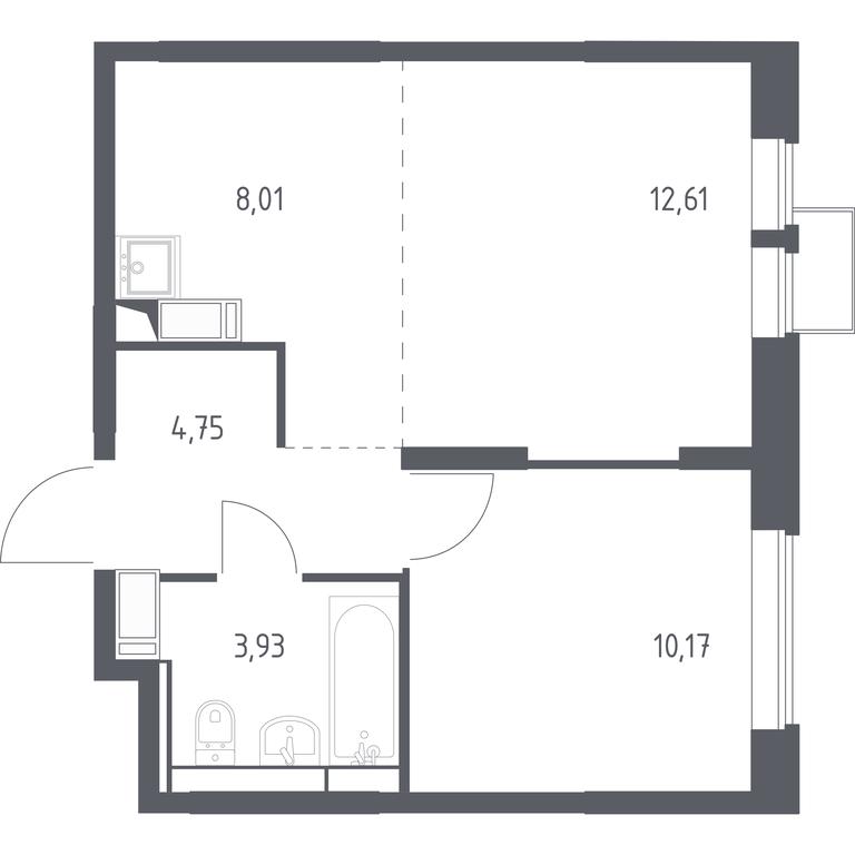 Apartment Sale, 39.47平方米 at Bolshoe Putilkovo, Prostornaya ulitsa, 1, Putilkovo Village, Krasnogorsk City District, Moscow Region, Russia #1 Apartment Sale, 39.47平方米 at Bolshoe Putilkovo, Prostornaya ulitsa, 1, Putilkovo Village, Krasnogorsk City District, Moscow Region, Russia #1