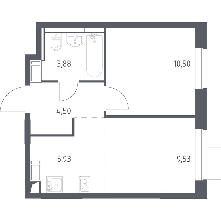 Apartment Sale, 34.34平方米 at Piatnitskie Luga, Pyatnitskoye Highway, 2, derevnya Yurlovo, Solnechnogorsk City District, Moscow Region, Russia #1 Apartment Sale, 34.34平方米 at Piatnitskie Luga, Pyatnitskoye Highway, 2, derevnya Yurlovo, Solnechnogorsk City District, Moscow Region, Russia #1