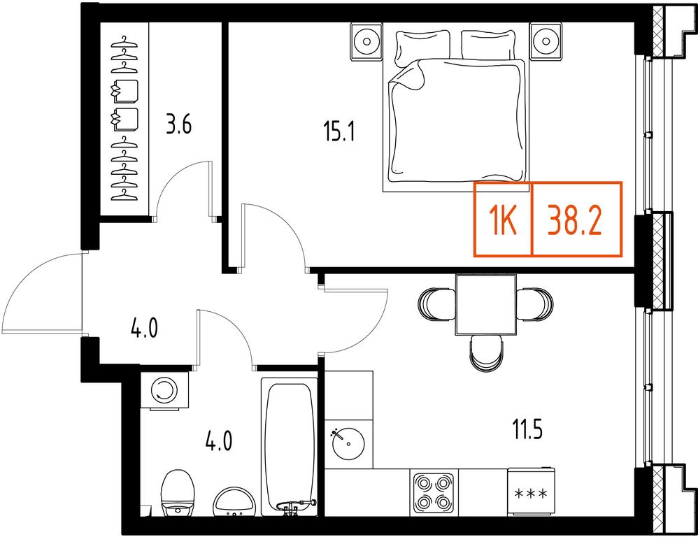 1-BD Apartment Sale, 38.2 sq. m. at Zarechnyi Kvartal, Torgovaya ulitsa, rabochiy posyolok Zarechye, Odintsovskiy City District, Moscow Region, Russia #1 1-BD Apartment Sale, 38.2 sq. m. at Zarechnyi Kvartal, Torgovaya ulitsa, rabochiy posyolok Zarechye, Odintsovskiy City District, Moscow Region, Russia #1