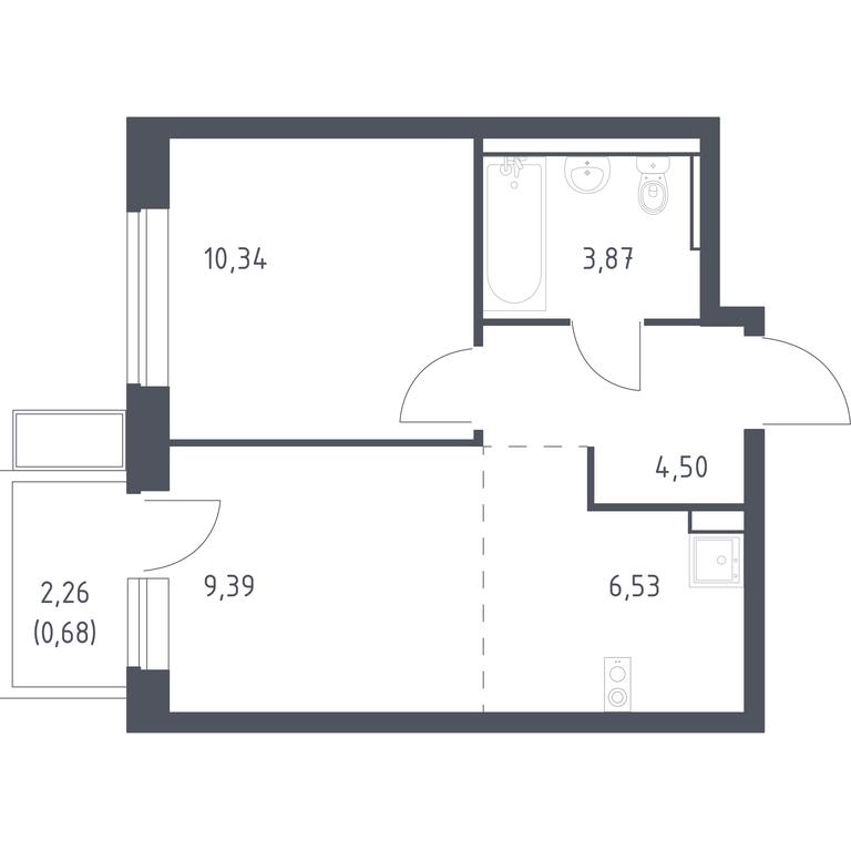 Apartment Sale, 35.31 sq. m. at Egorovo Park, 1-y kvartal, posyolok Zhilino-1, Lubertsy City District, Moscow Region, Russia #1 Apartment Sale, 35.31 sq. m. at Egorovo Park, 1-y kvartal, posyolok Zhilino-1, Lubertsy City District, Moscow Region, Russia #1