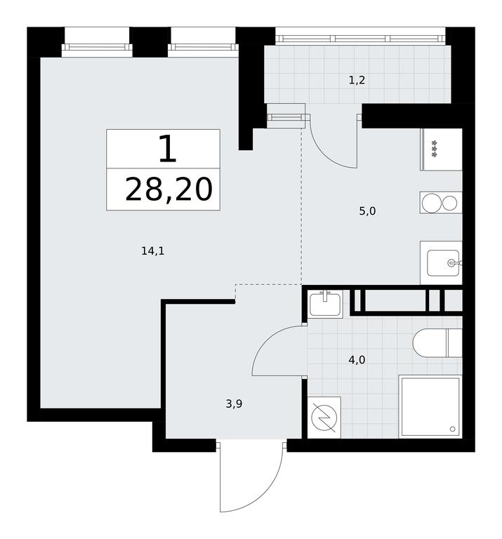Apartment Sale, 28.2 sq. m. at Rodniye Kvartaly, Kvartal № 33, Marushkinskoye Settlement, Moscow, Russia #1 Apartment Sale, 28.2 sq. m. at Rodniye Kvartaly, Kvartal № 33, Marushkinskoye Settlement, Moscow, Russia #1