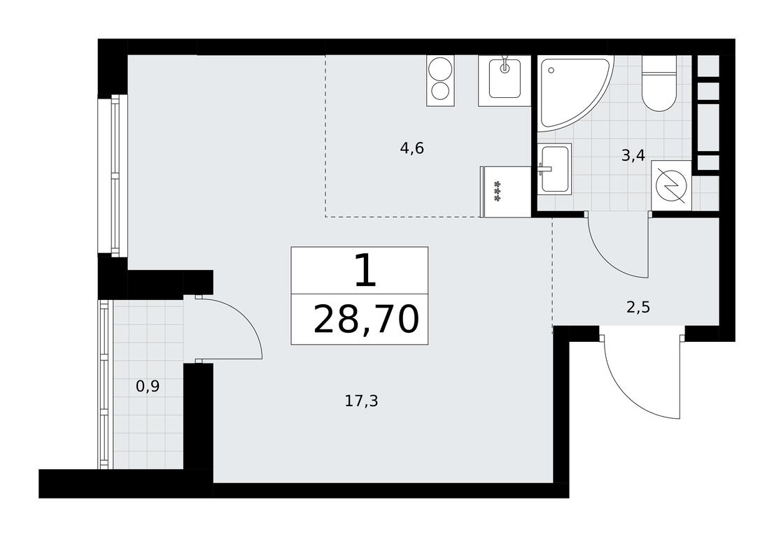 Apartment Sale, 28.7平方米 at Rodniye Kvartaly, Kvartal № 33, Marushkinskoye Settlement, Moscow, Russia #1 Apartment Sale, 28.7平方米 at Rodniye Kvartaly, Kvartal № 33, Marushkinskoye Settlement, Moscow, Russia #1