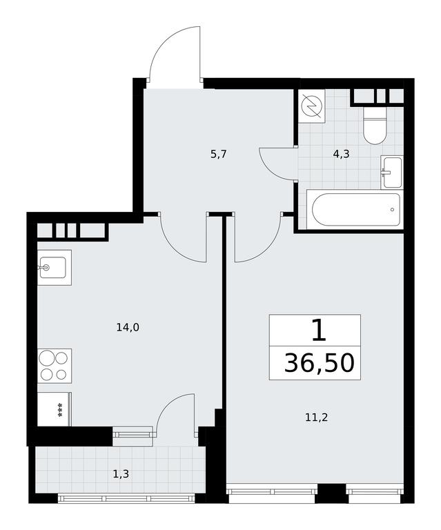 Apartment Sale, 36.5平方米 at Rodniye Kvartaly, Kvartal № 33, Marushkinskoye Settlement, Moscow, Russia #1 Apartment Sale, 36.5平方米 at Rodniye Kvartaly, Kvartal № 33, Marushkinskoye Settlement, Moscow, Russia #1