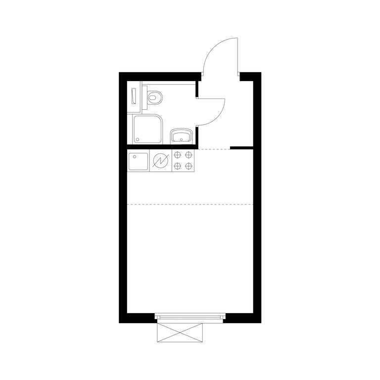 Apartment Sale, 19.8平方米 at Vtoroy Nagatinskiy, 2nd Nagatinsky Drive, 2к1, Moscow, Russia #1 Apartment Sale, 19.8平方米 at Vtoroy Nagatinskiy, 2nd Nagatinsky Drive, 2к1, Moscow, Russia #1