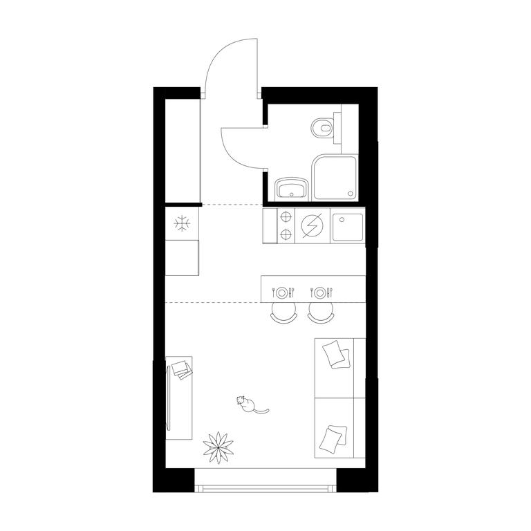 Apartment Sale, 19.9 sq. m. at Plehanova 11, Plekhanova Street, 13с6, Moscow, Russia #2