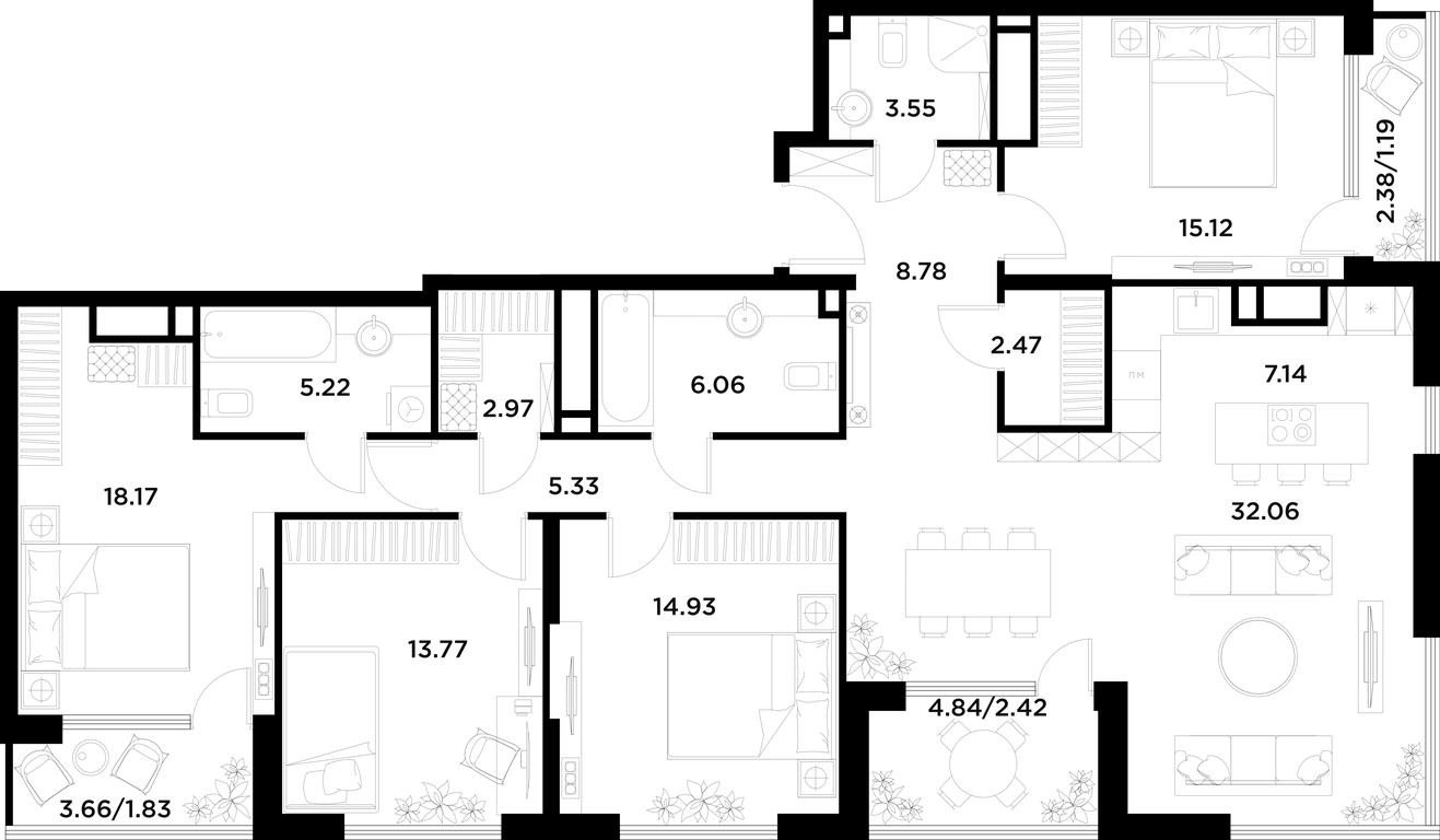 Apartment Sale, 141.2 sq. m. at Alia, Lyotnaya Street, 95Бк2, Moscow, Russia #1 Apartment Sale, 141.2 sq. m. at Alia, Lyotnaya Street, 95Бк2, Moscow, Russia #1
