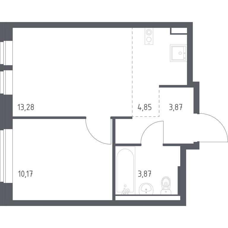 Apartment Sale, 36.04 sq. m. at Kvartal Aviatorov, ulitsa Koldunova, Aviatorov Microdistrict, Balashikha, Moscow Region, Russia #1 Apartment Sale, 36.04 sq. m. at Kvartal Aviatorov, ulitsa Koldunova, Aviatorov Microdistrict, Balashikha, Moscow Region, Russia #1
