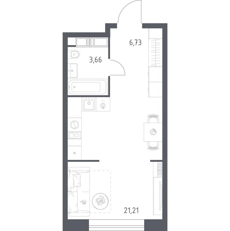Apartment Sale, 31.6 sq. m. at MirrorZdanie, Oktyabrskaya Street, 98, Moscow, Russia #2 Apartment Sale, 31.6 sq. m. at MirrorZdanie, Oktyabrskaya Street, 98, Moscow, Russia #2