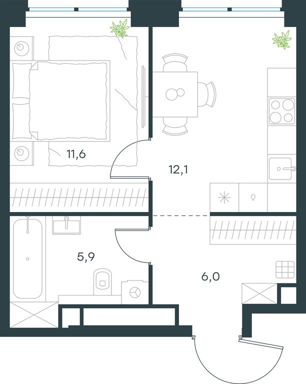 Apartment Sale, 35.6 sq. m. at Level Zvenigorodskaya, 3rd Silikatny Drive, 6к1, Moscow, Russia #1 Apartment Sale, 35.6 sq. m. at Level Zvenigorodskaya, 3rd Silikatny Drive, 6к1, Moscow, Russia #1